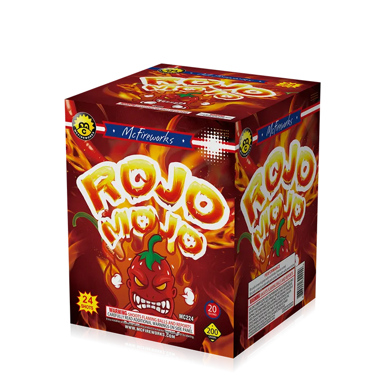 Rojo mojo 24 tiros 200g bolo mc224